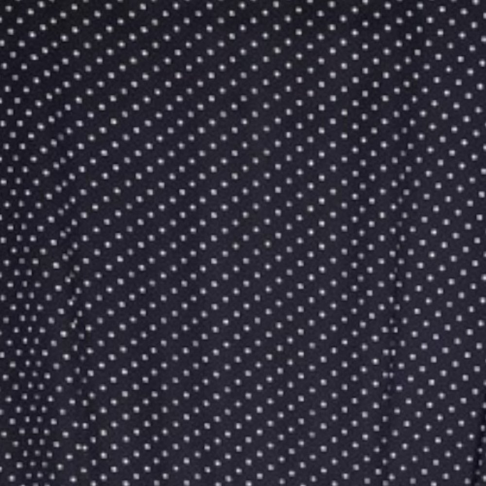 Brooks Brothers Dotted Belted Button Up Shirtwaist Dress - Navy/White - 14P - Picture 9 of 10